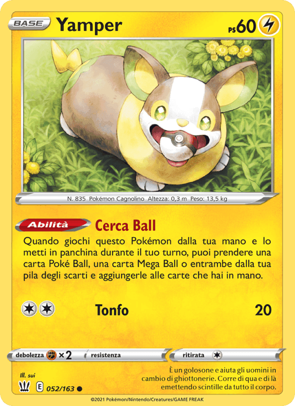 Yamper, carte 52 de Stili di Lotta