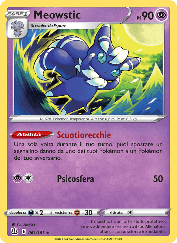 Meowstic, carta 61 di Stili di Lotta