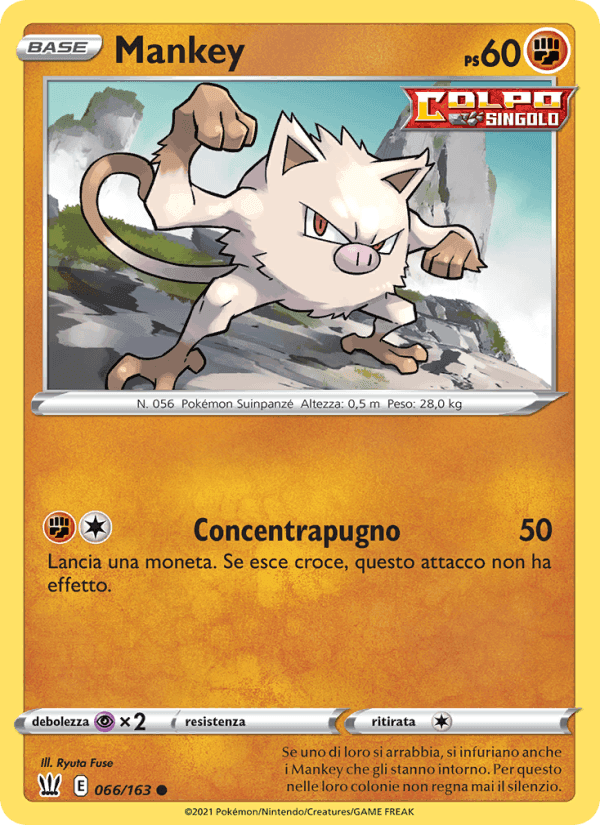 Mankey, carta 66 di Stili di Lotta