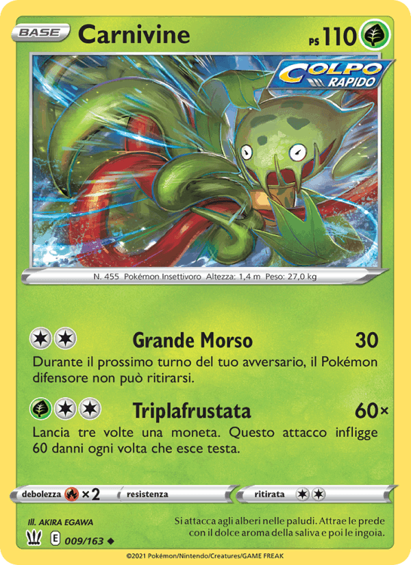 Carnivine, carta 9 di Stili di Lotta