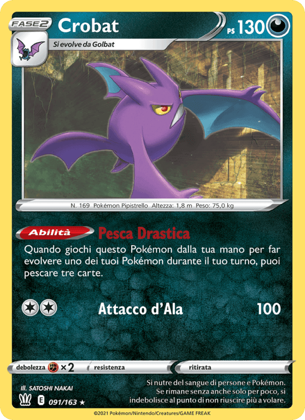 Crobat, carte 91 de Stili di Lotta