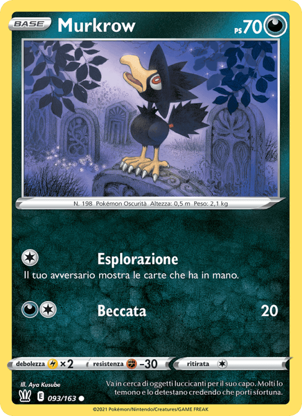 Murkrow, carta 93 de Stili di Lotta