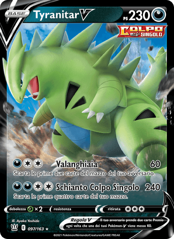 Tyranitar V, carta 97 di Stili di Lotta