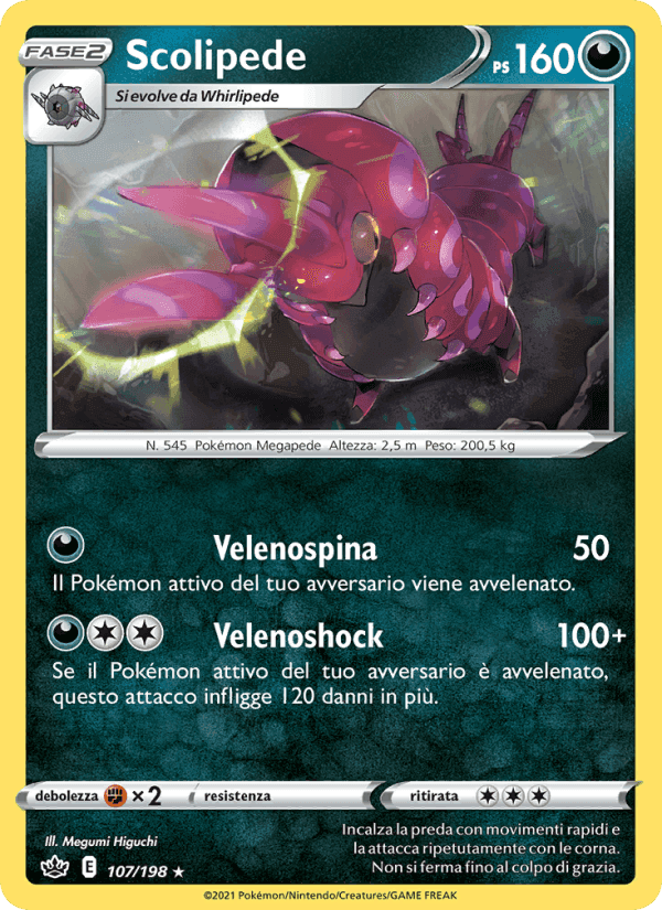 Scolipede, card 107 from Regno Glaciale