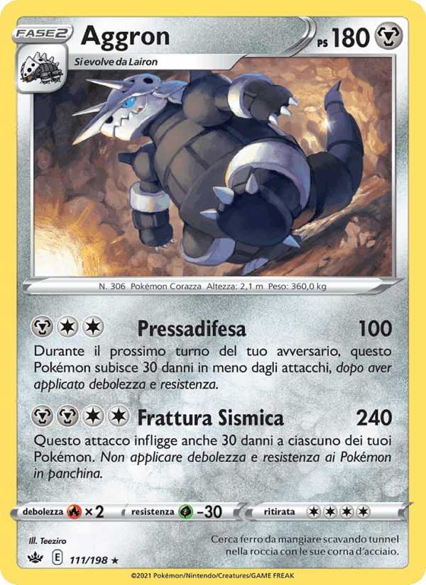 Aggron, carta 111 di Regno Glaciale