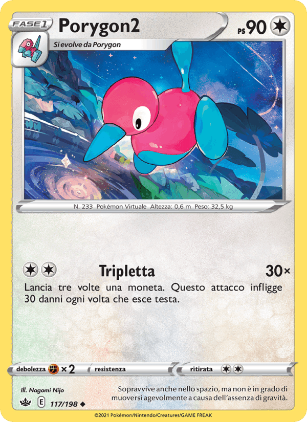 Porygon2, card 117 from Regno Glaciale
