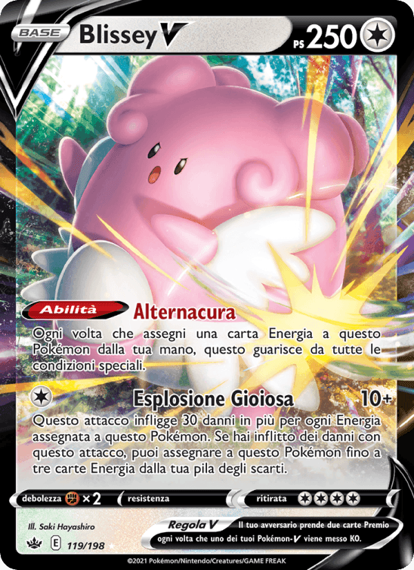 Blissey V, card 119 from Regno Glaciale
