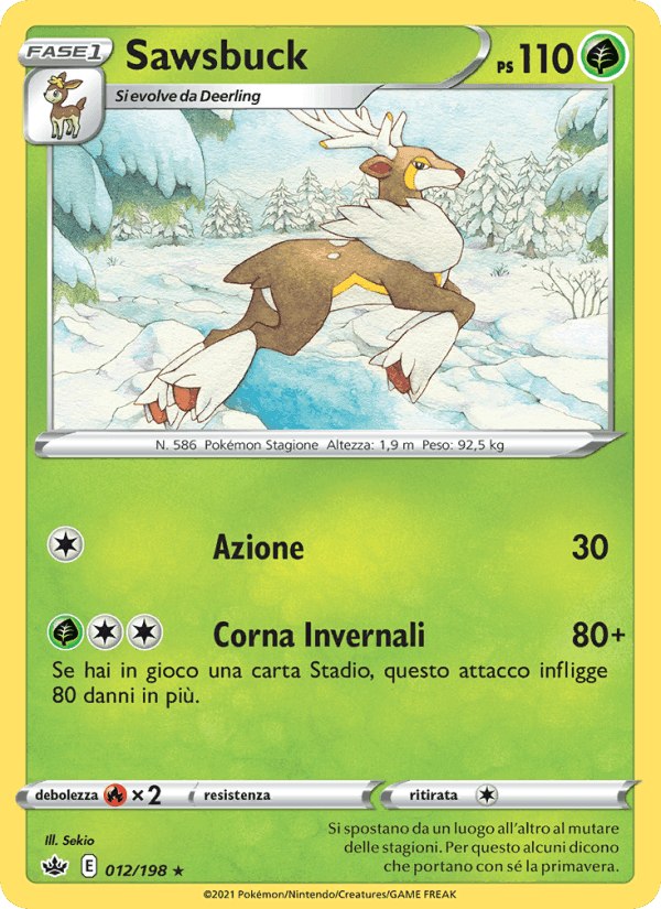 Sawsbuck, carta 12 di Regno Glaciale