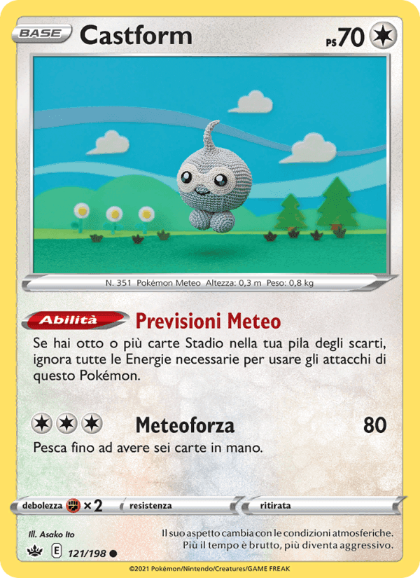 Castform, carta 121 di Regno Glaciale