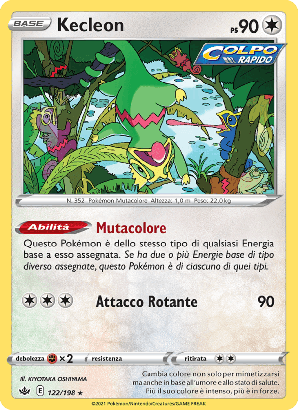 Kecleon, carta 122 di Regno Glaciale