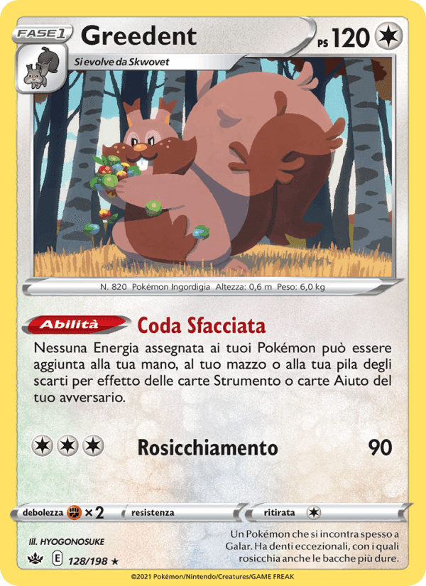 Greedent, card 128 from Regno Glaciale