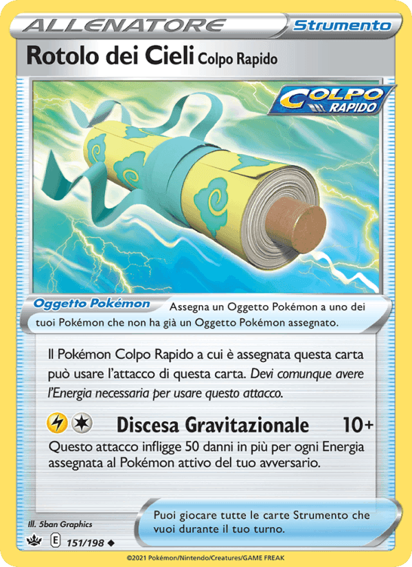 Rotolo dei Cieli Colpo Rapido, carta 151 di Regno Glaciale