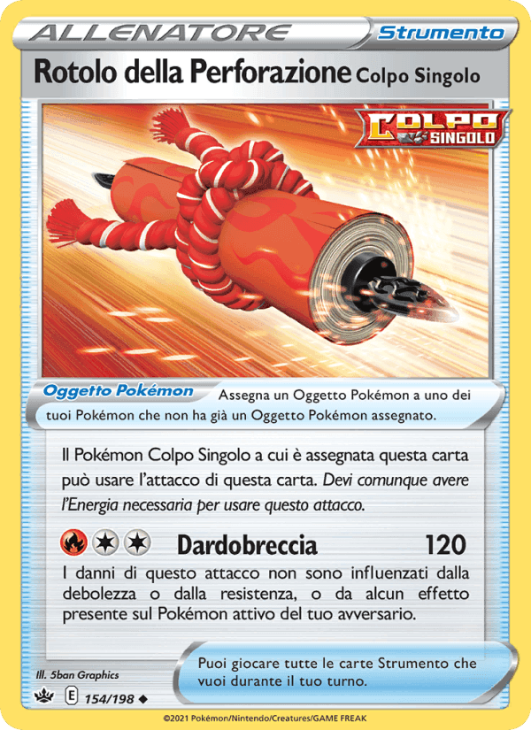 Rotolo della Perforazione Colpo Singolo, carta 154 di Regno Glaciale