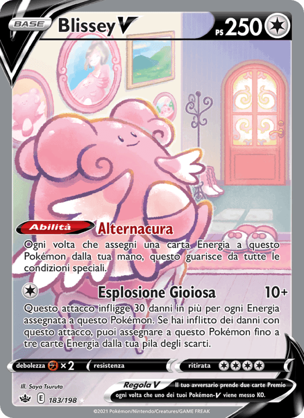 Blissey V, carta 183 di Regno Glaciale
