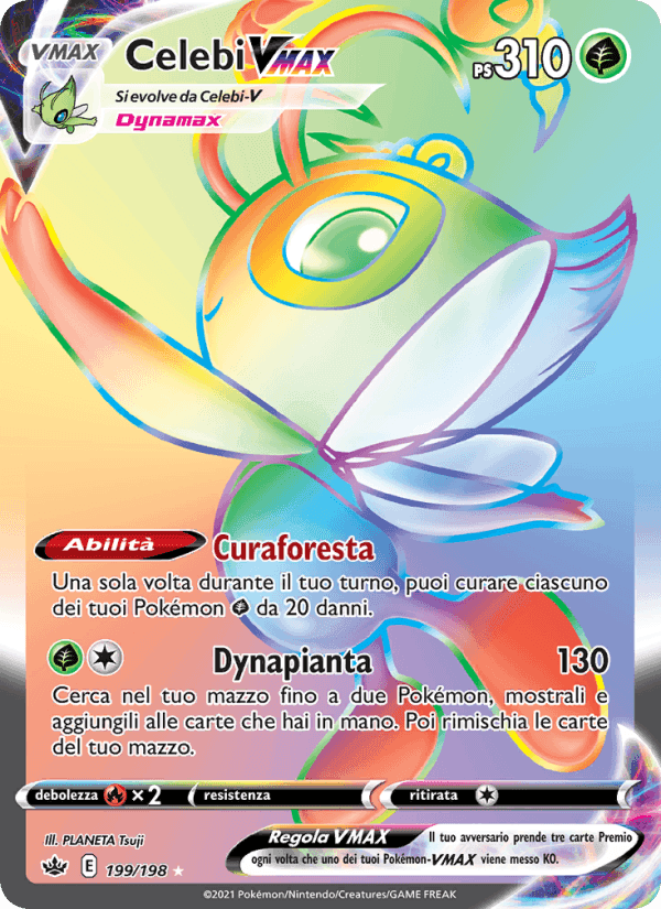 Celebi VMAX, carta 199 di Regno Glaciale