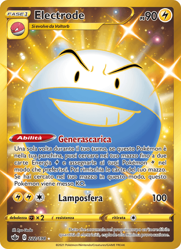 Electrode, carta 222 di Regno Glaciale