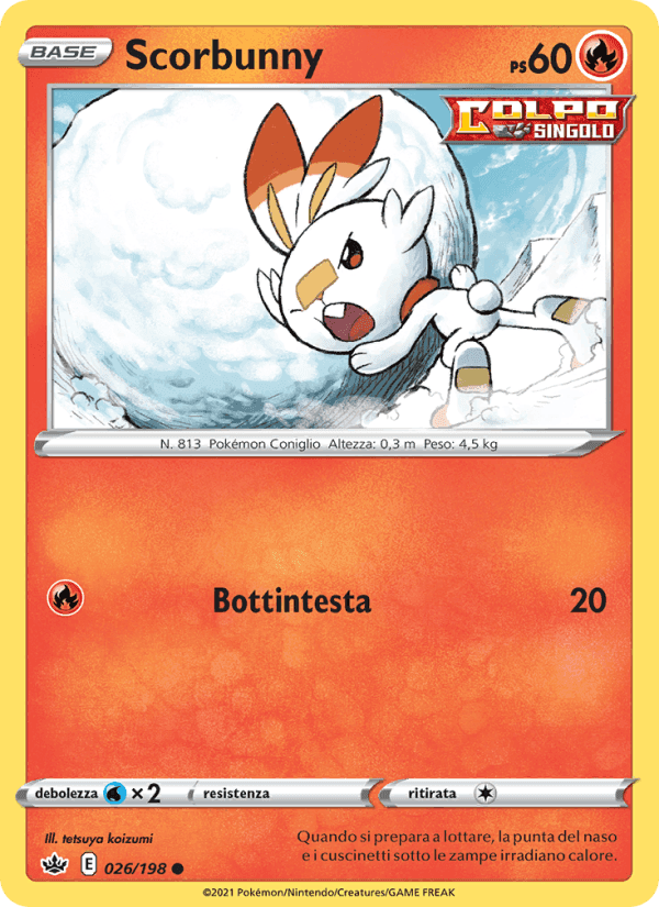 Scorbunny, carta 26 di Regno Glaciale