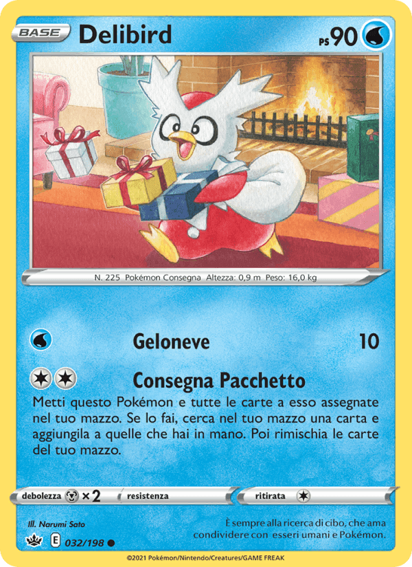 Delibird, carta 32 di Regno Glaciale
