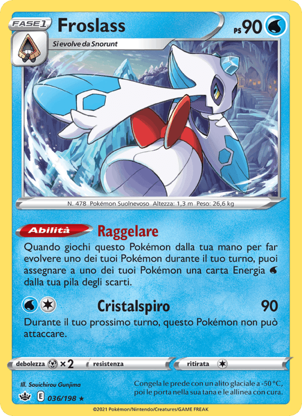 Froslass, carta 36 di Regno Glaciale
