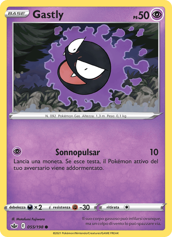 Gastly, carta 55 di Regno Glaciale