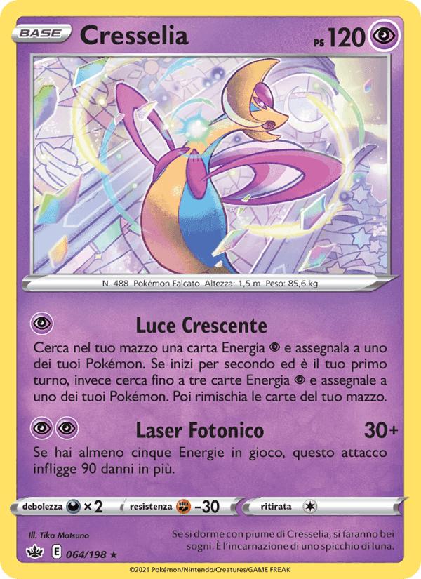 Cresselia, carta 64 de Regno Glaciale
