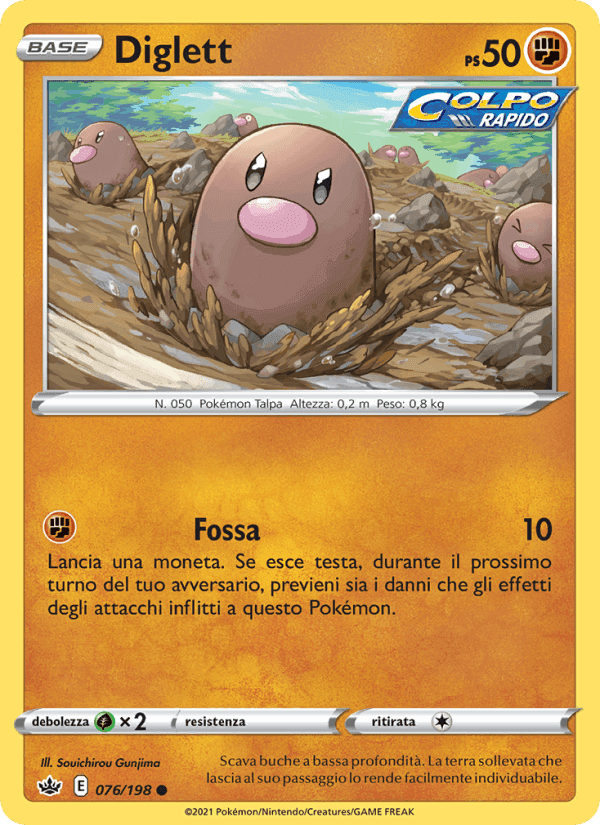Diglett, carta 76 di Regno Glaciale