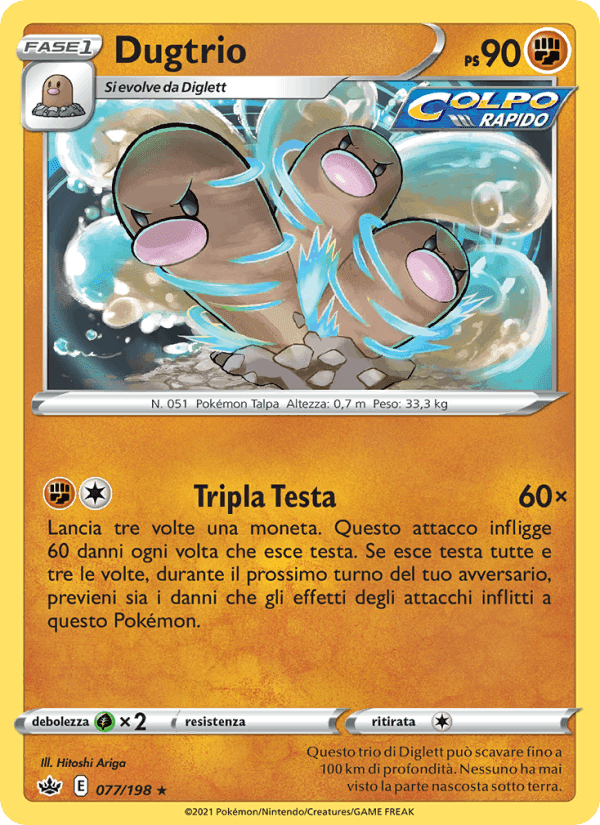 Dugtrio, carta 77 di Regno Glaciale