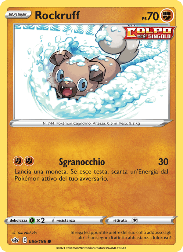 Rockruff, carta 86 di Regno Glaciale