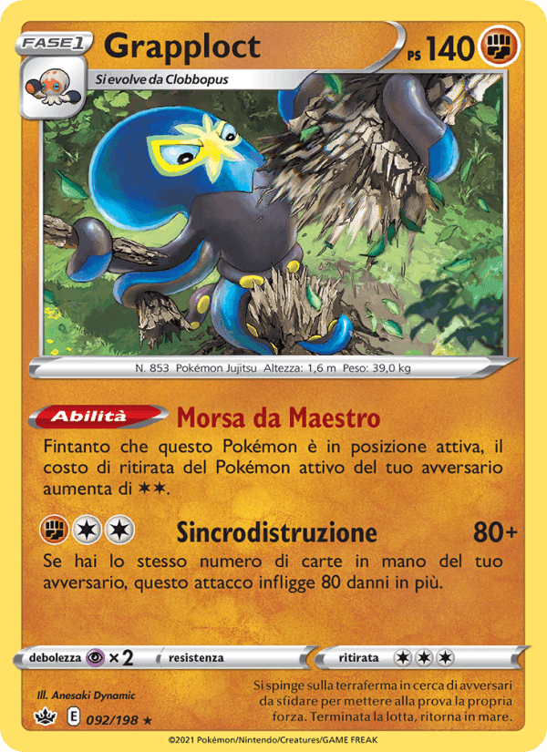 Grapploct, card 92 from Regno Glaciale