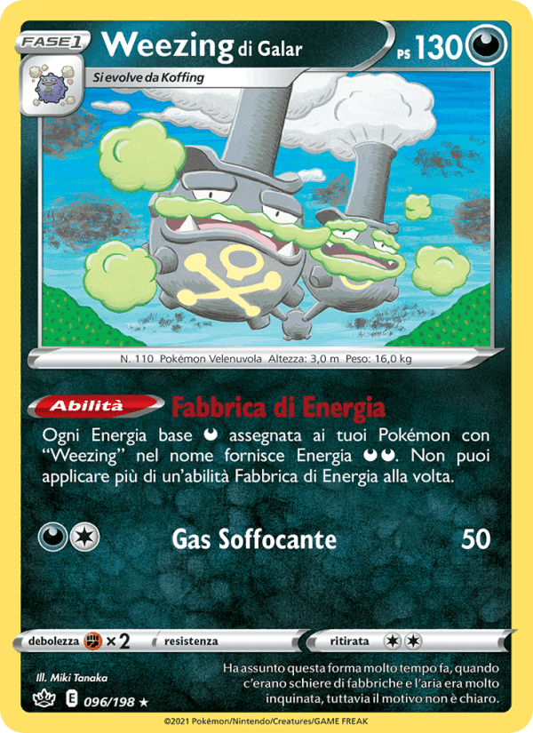 Weezing di Galar, carta 96 di Regno Glaciale