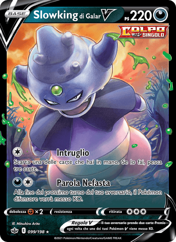 Slowking di Galar V, carta 99 di Regno Glaciale