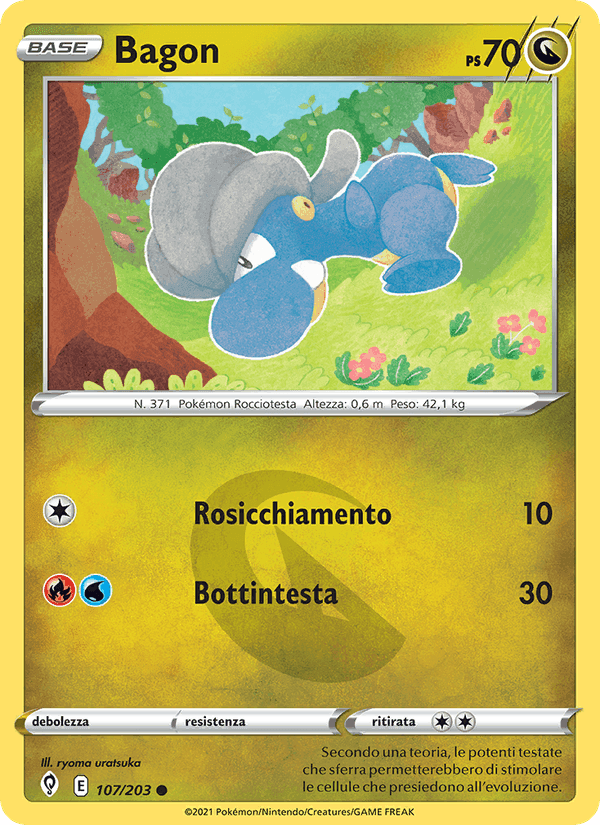 Bagon, carta 107 di Evoluzioni Eteree