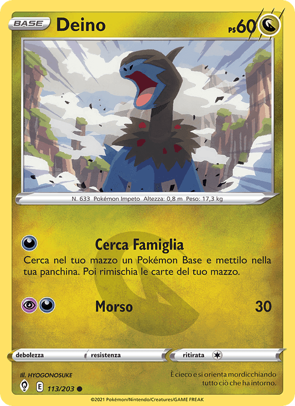 Deino, card 113 from Evoluzioni Eteree