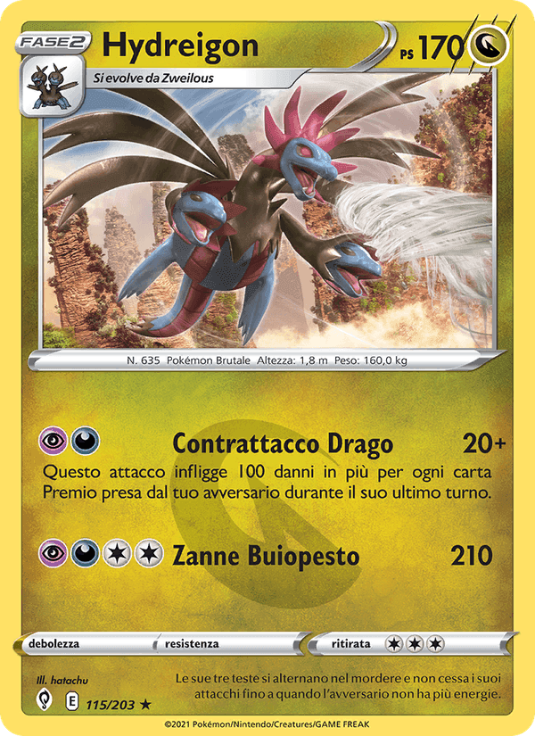 Hydreigon, carta 115 di Evoluzioni Eteree