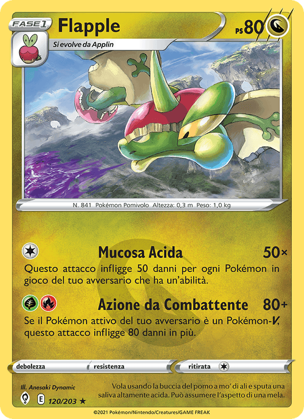 Flapple, card 120 from Evoluzioni Eteree