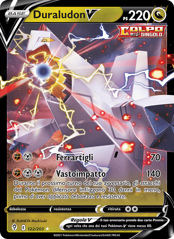 Duraludon V, card 122 from Evoluzioni Eteree