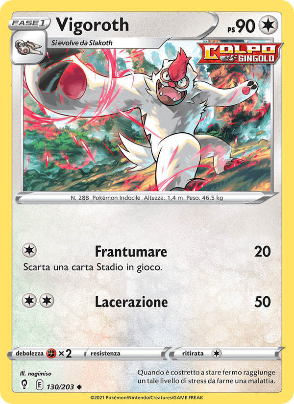 Vigoroth, carta 130 di Evoluzioni Eteree