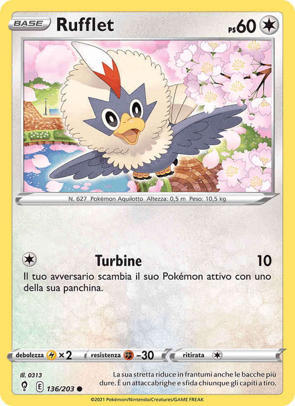 Rufflet, card 136 from Evoluzioni Eteree