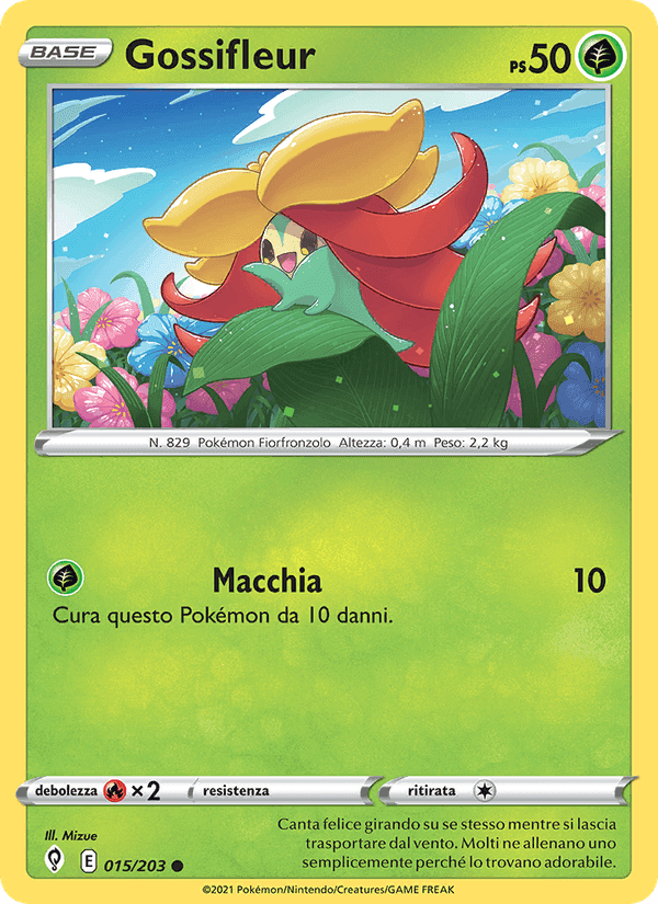 Gossifleur, carte 15 de Evoluzioni Eteree