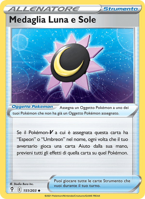 Medaglia Luna e Sole, carta 151 di Evoluzioni Eteree