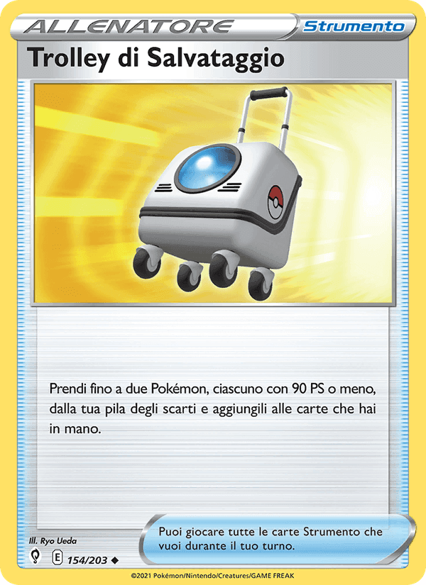 Trolley di Salvataggio, carta 154 di Evoluzioni Eteree