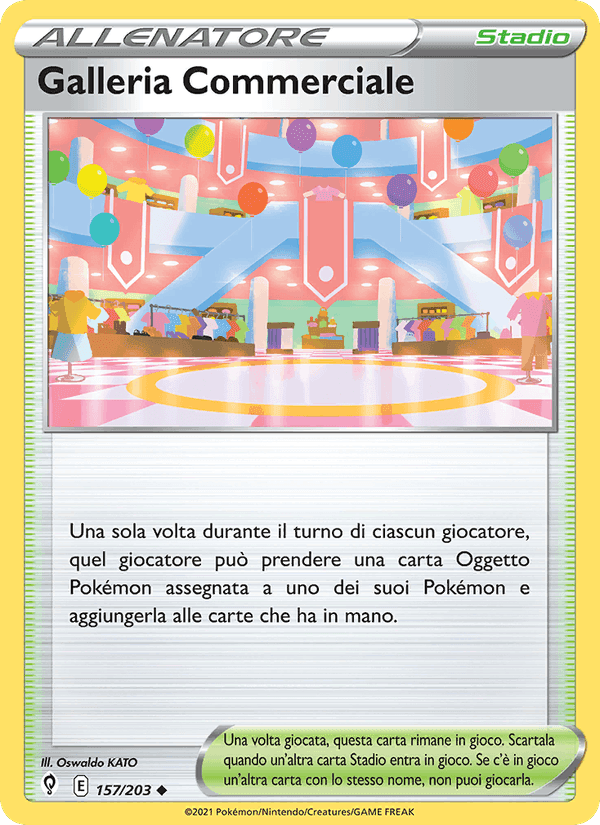 Galleria Commerciale, carta 157 di Evoluzioni Eteree