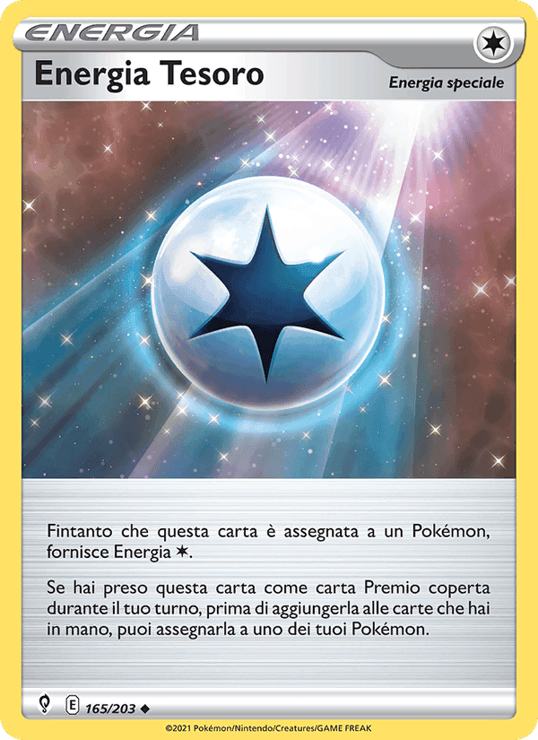 Energia Tesoro, carta 165 di Evoluzioni Eteree