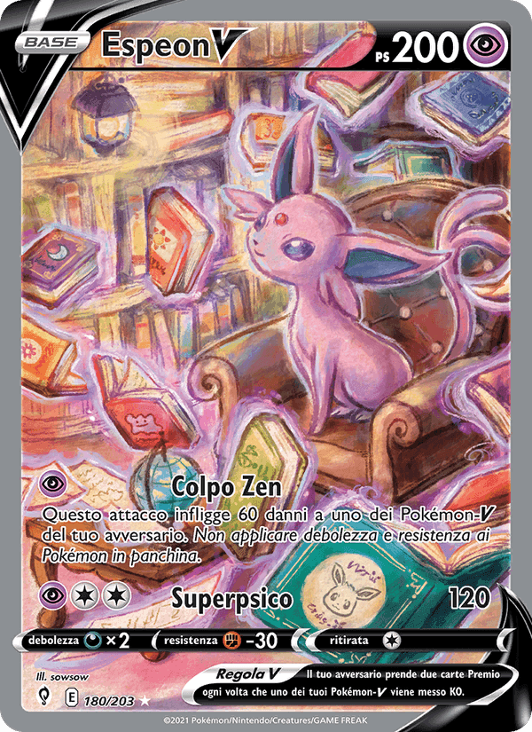 Espeon V, carte 180 de Evoluzioni Eteree