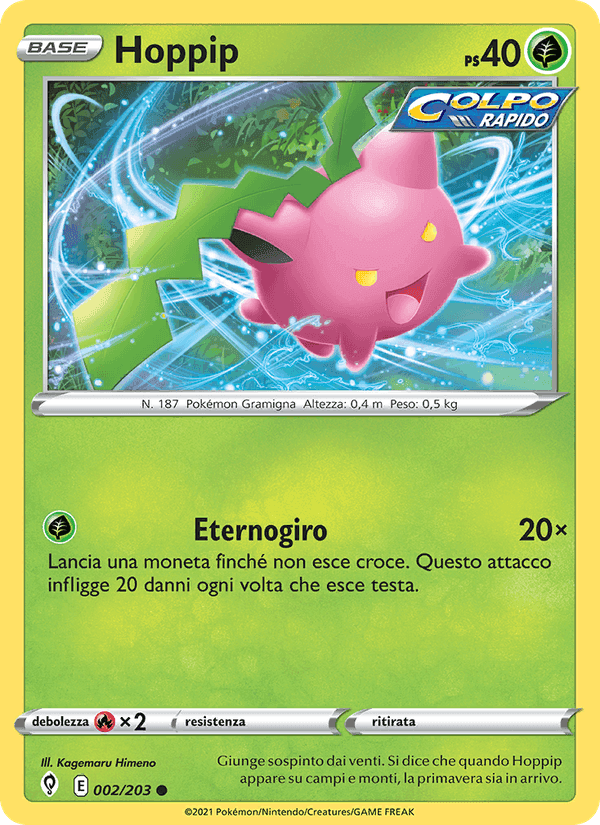 Hoppip, carta 2 di Evoluzioni Eteree