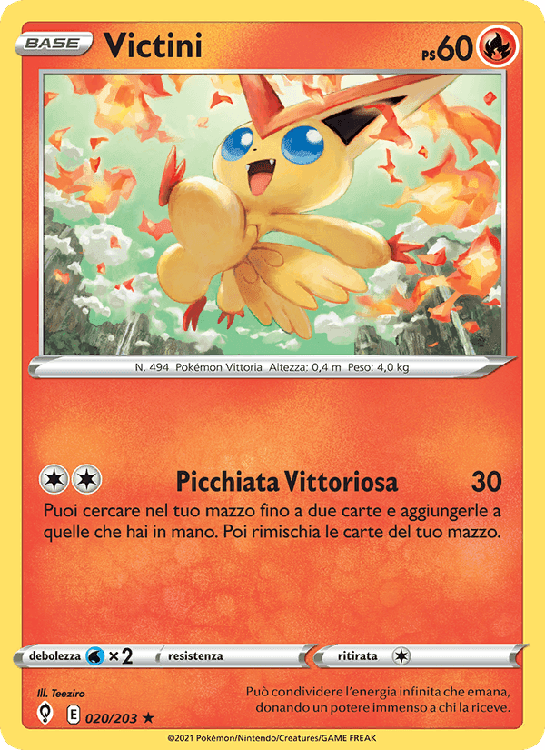 Victini, card 20 from Evoluzioni Eteree