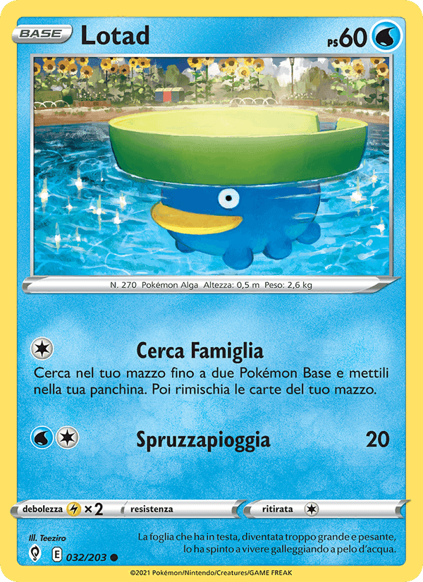 Lotad, carta 32 di Evoluzioni Eteree