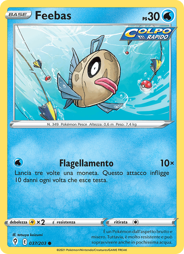 Feebas, carta 37 di Evoluzioni Eteree