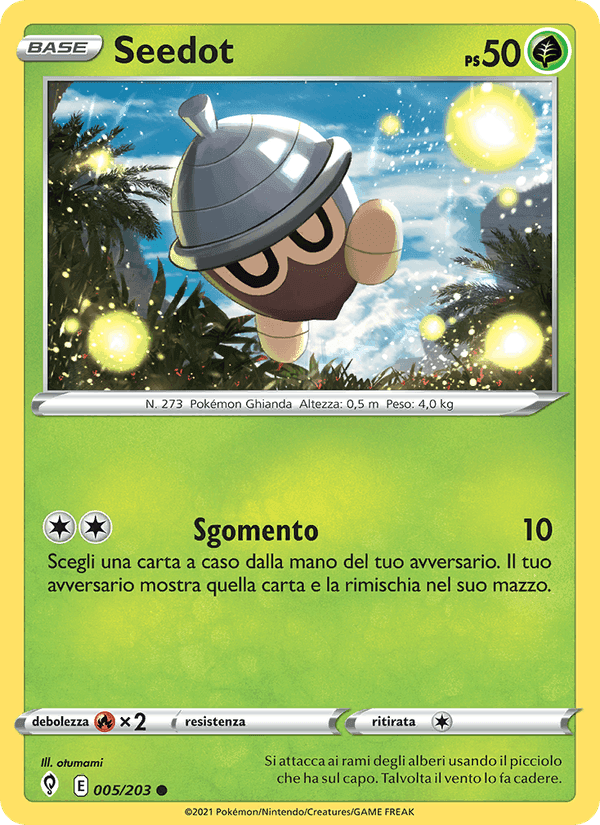 Seedot, carte 5 de Evoluzioni Eteree