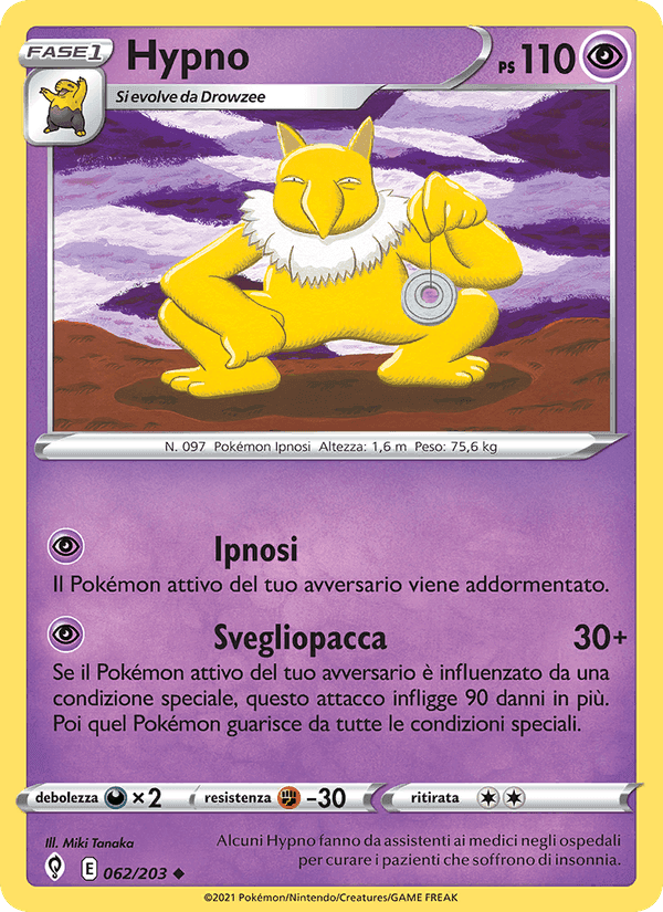 Hypno, card 62 from Evoluzioni Eteree